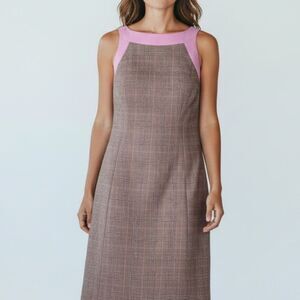 Dara Lamb Haute De Gamme Shift Dress Made in USA 100% Silk Size See Measurements